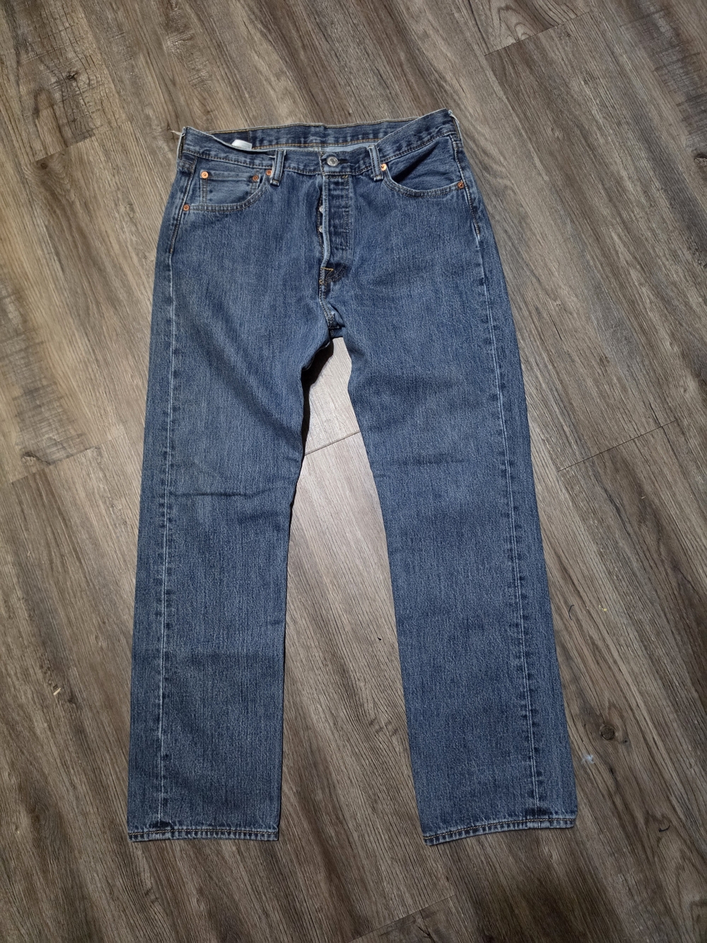 Levi's Blue Straight-Leg Jeans